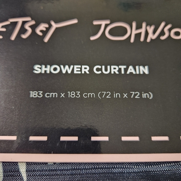 Betsey Johnson Haunted House Halloween Fabric Shower Curtain - Picture 6 of 6